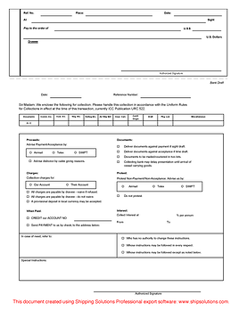 Bank Draft Form
